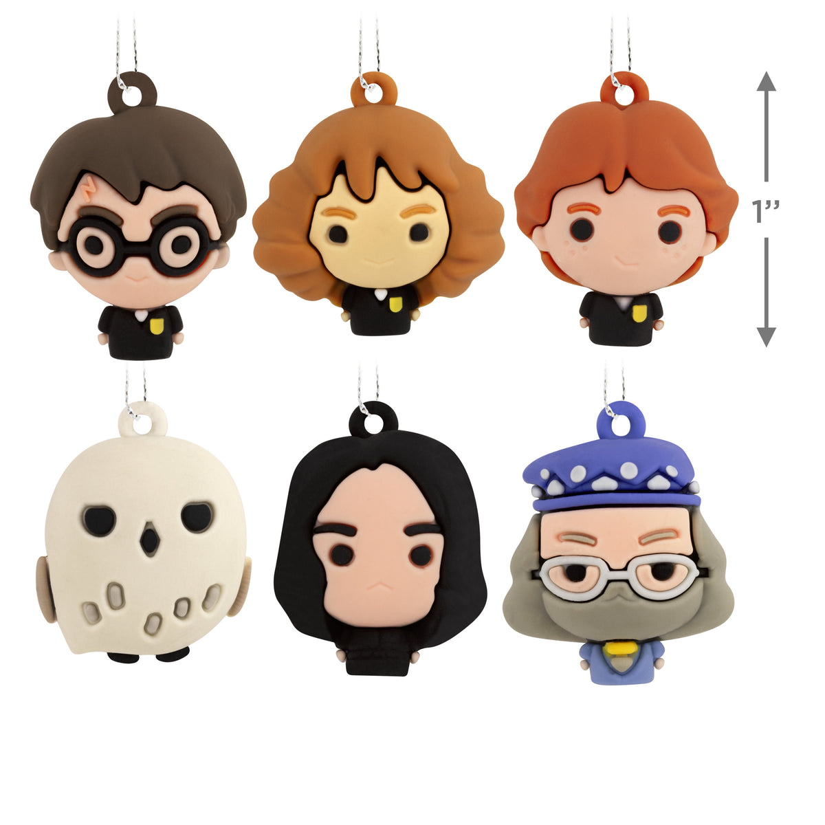 Hallmark Mini Christmas Ornaments (Harry Potter and Friends), 6 Count
