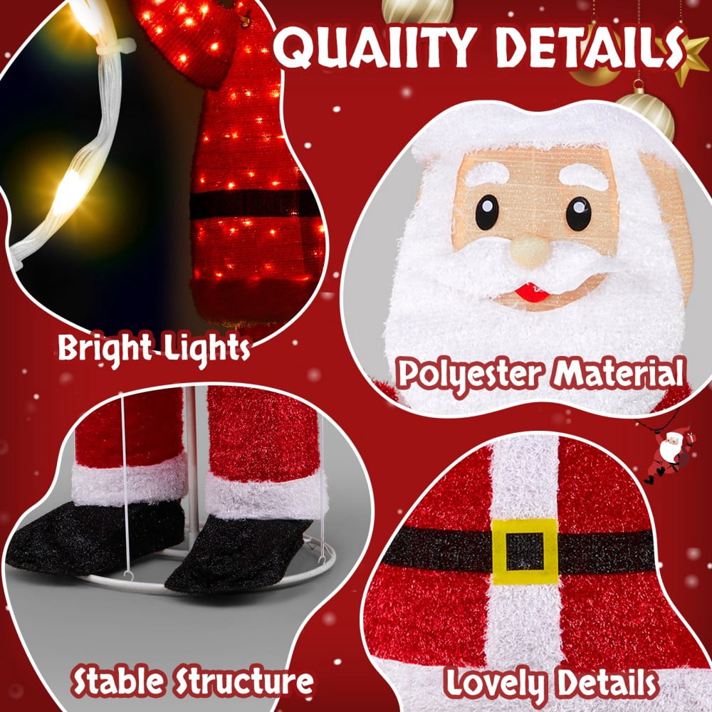 JOY Letter Sign Decoration - Lighted Home Scene Yard Sign Decor with Warm White Light - Indoor Outdoor Christmas Display for Lawn Garden - 47.2in Tall
