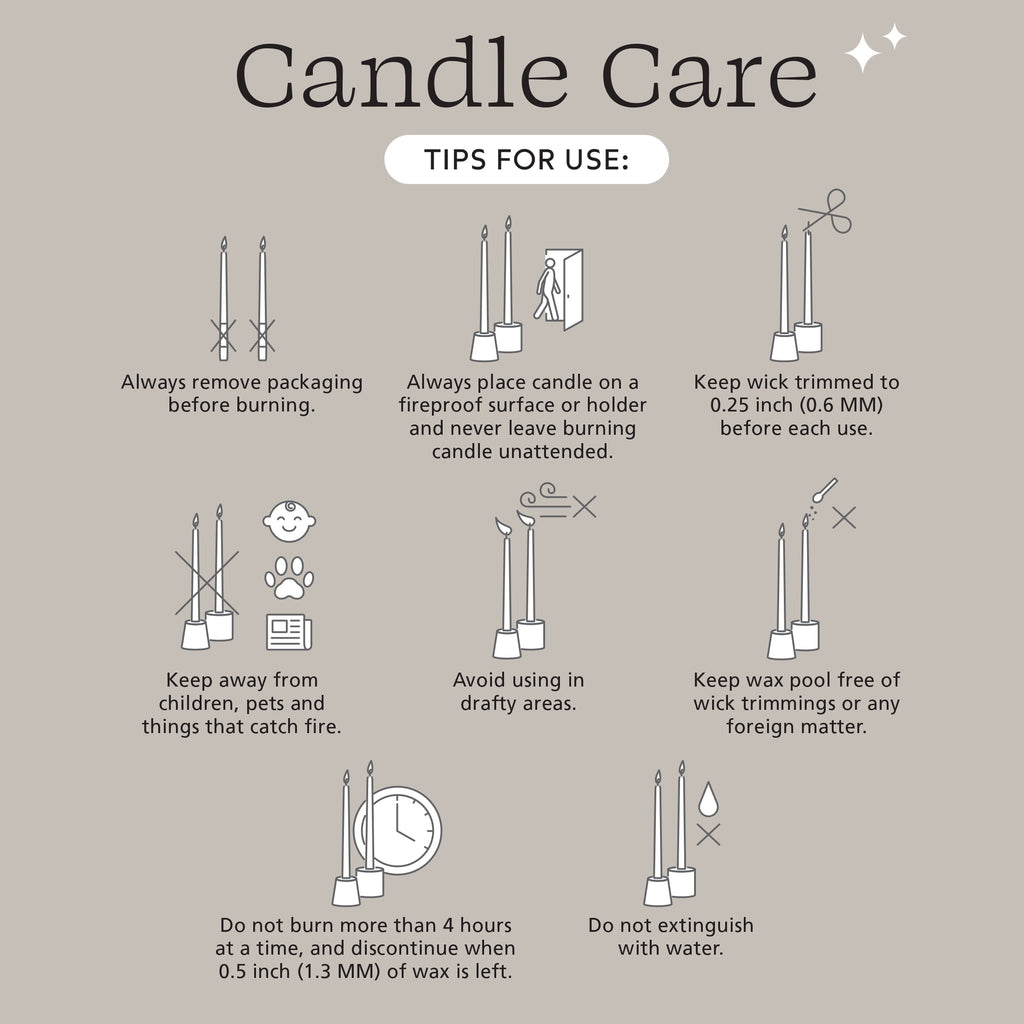 Mainstays Paraffin Wax 10 in Ribbed Taper Candle, Unscented, Red