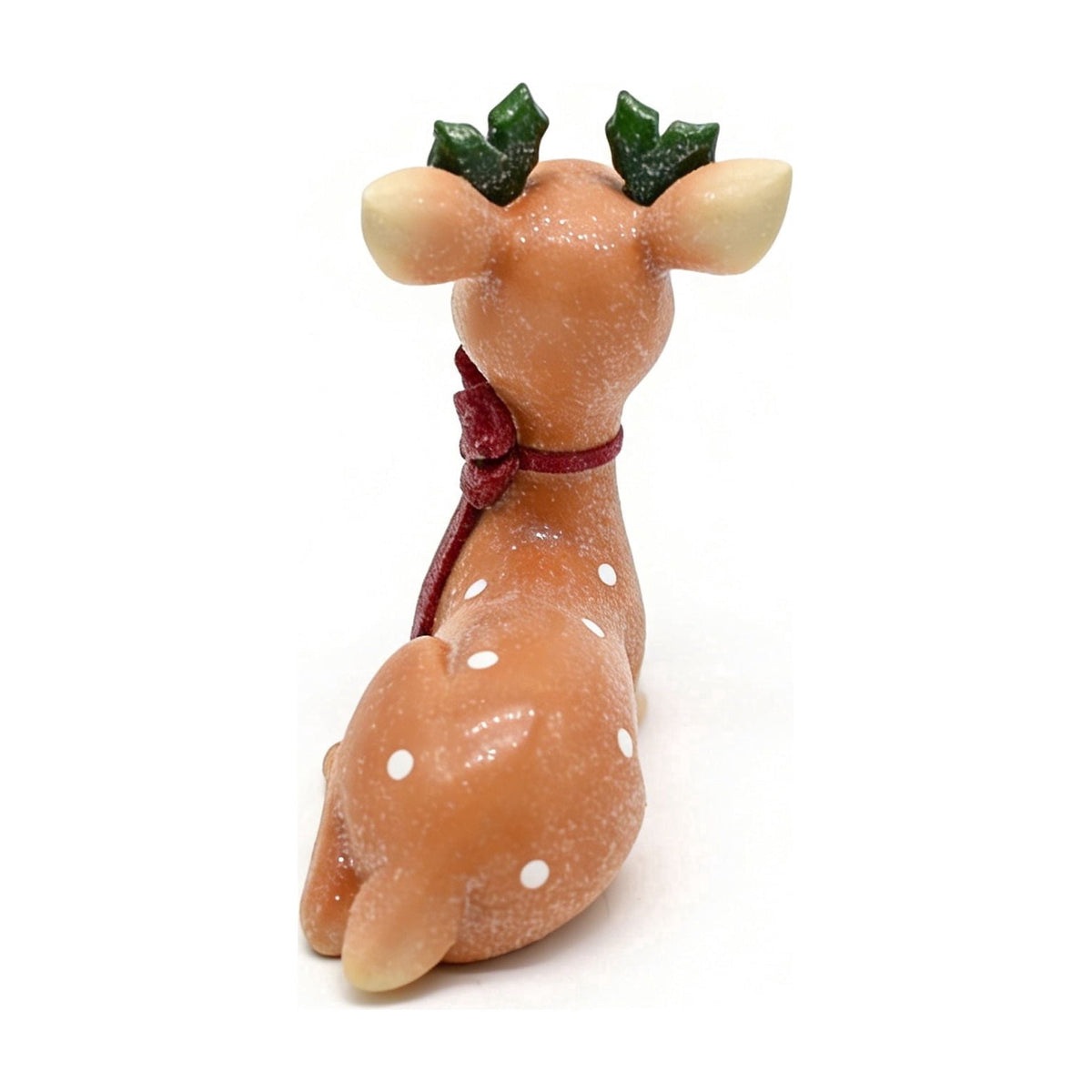 Sitting Deer with Bow Christmas Decoration, Multicolor, 6.8", by Holiday Time