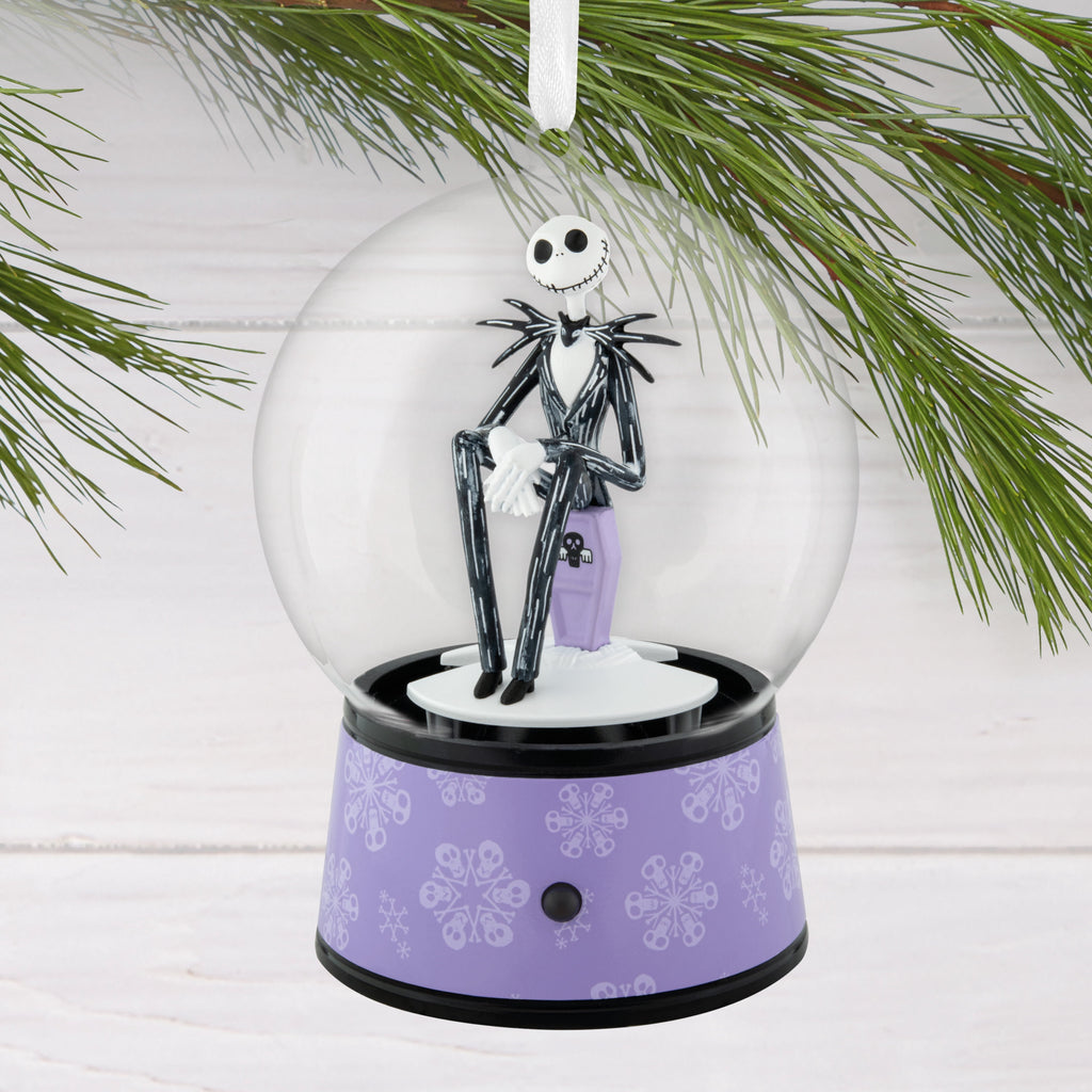 Hallmark Christmas Ornament (Jack Skellington Musical Snow Globe), 1 Count