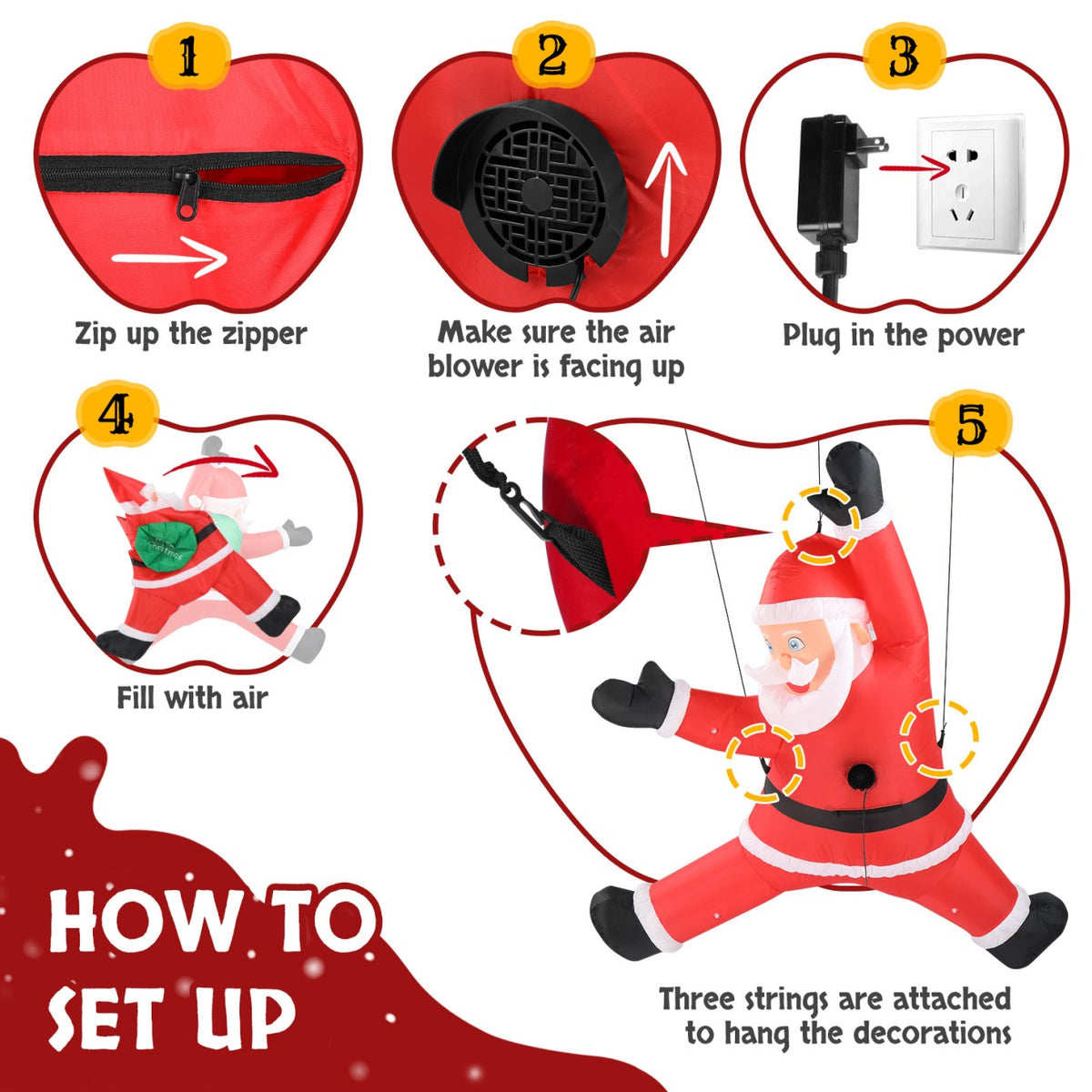 Tcbosik 12 FT Giant Christmas Inflatables Snowman Outdoor Yard Decorations, Blow up Snow Man with Black Hat, Built-in LED Light, Winter Outside Decor for Holiday Party Patio Garden Lawn