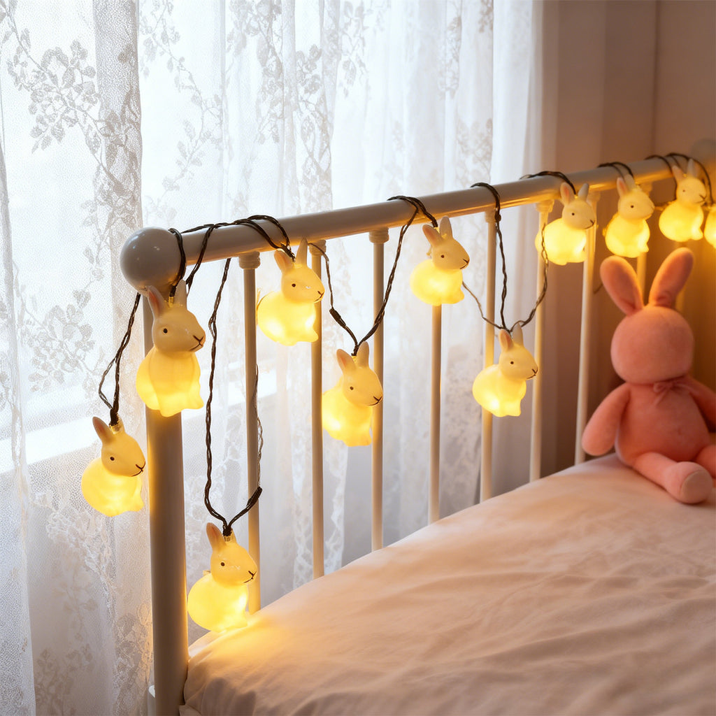 XGFHYJEH Easter Egg String Lights Easter Decor, 1.5M 10LED Easter Lights Colorful Battery Operated Fairy Lights for Indoor Home Holiday Party, Easter Light Decorative