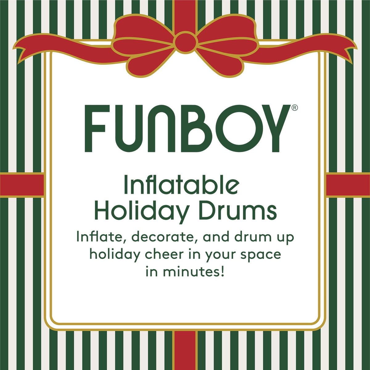 FUNBOY Inflatable Holiday Drums Indoor/Outdoor Decorations