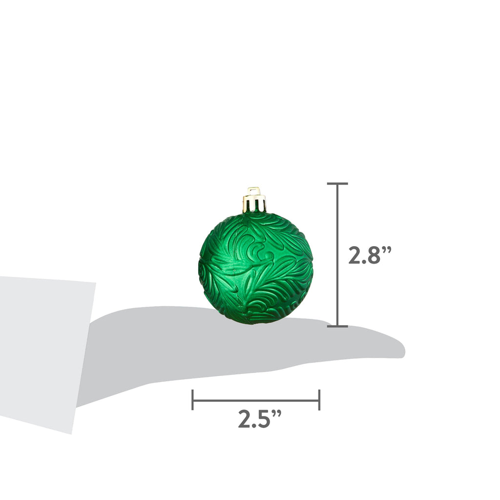 24-Count Red/Green/Gold Ball Shatterproof Christmas Ornaments, 2.8", by Holiday Time