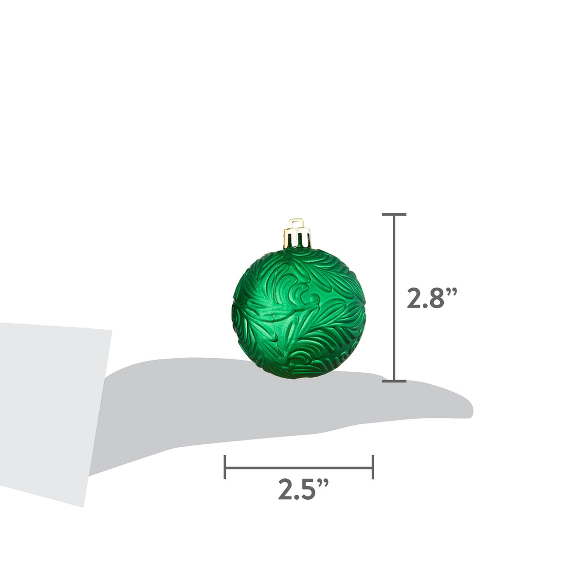 24-Count Red/Green/Gold Ball Shatterproof Christmas Ornaments, 2.8", by Holiday Time