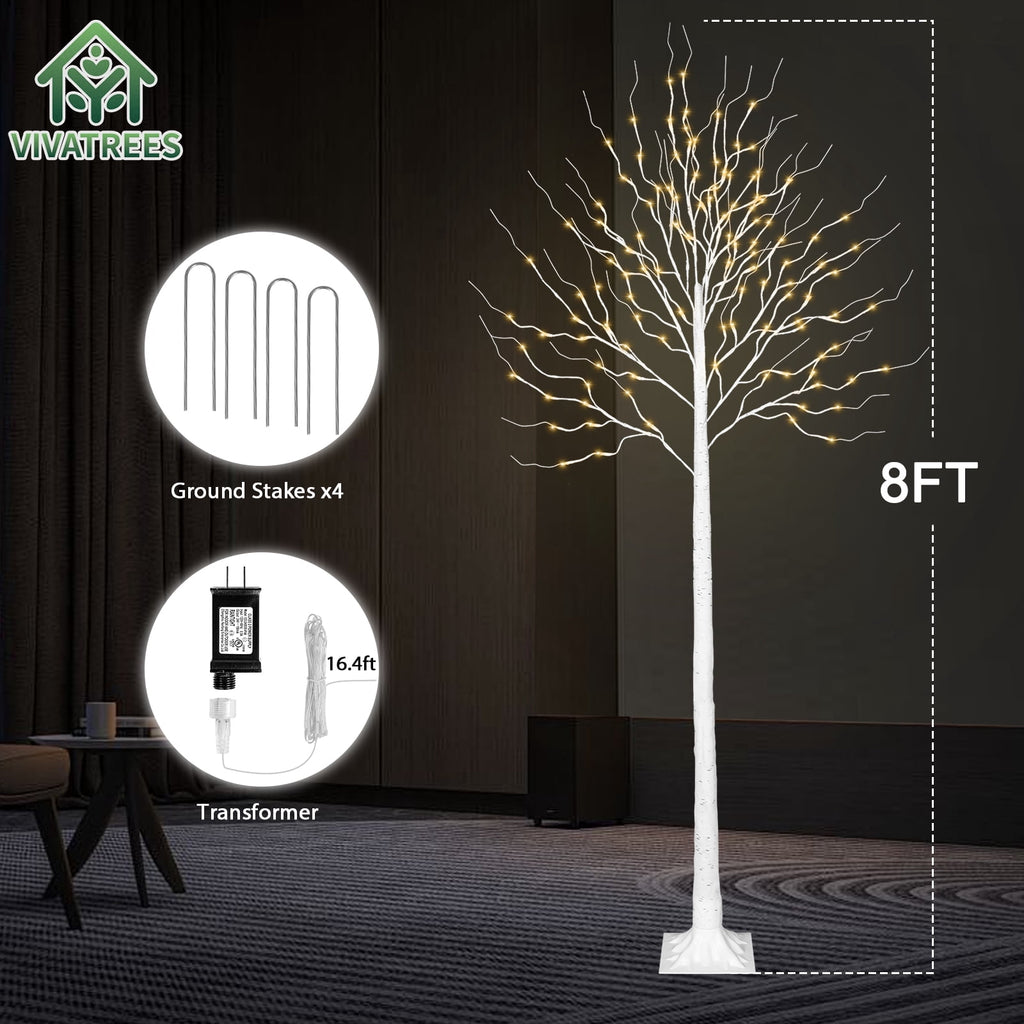 VIVATREES 7.5ft Pre-lit Artificial Christmas Tree Frasier Fir w/ 3325 PVC PE Hinged Branch Tips 450 Multi Color LED Lights Foldable Base