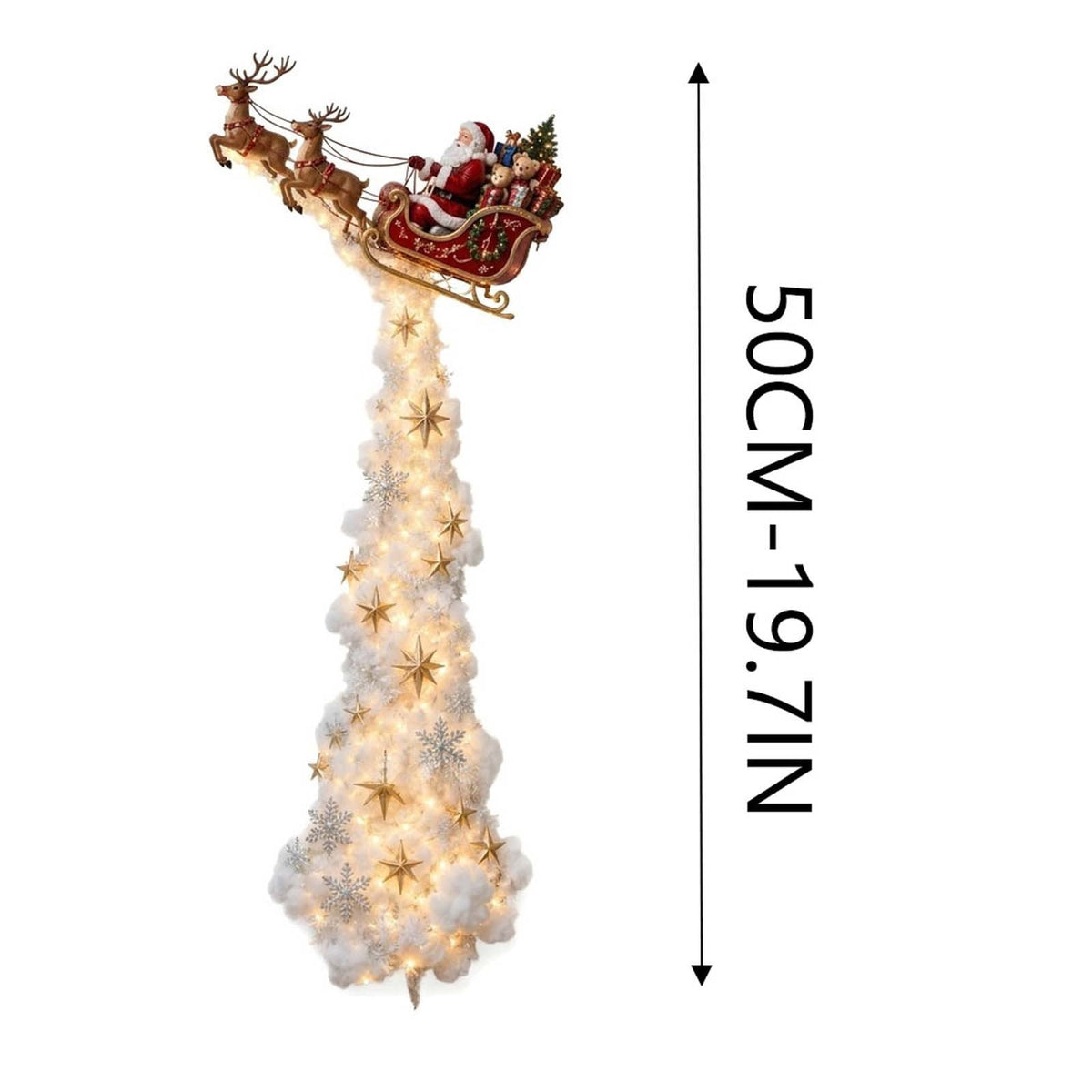 Snowman Magic Fountain, Flowing Snowflake LED Christmas Garden Light,Solar Power and Outdoor Garden Stake for Christmas Yard Decor