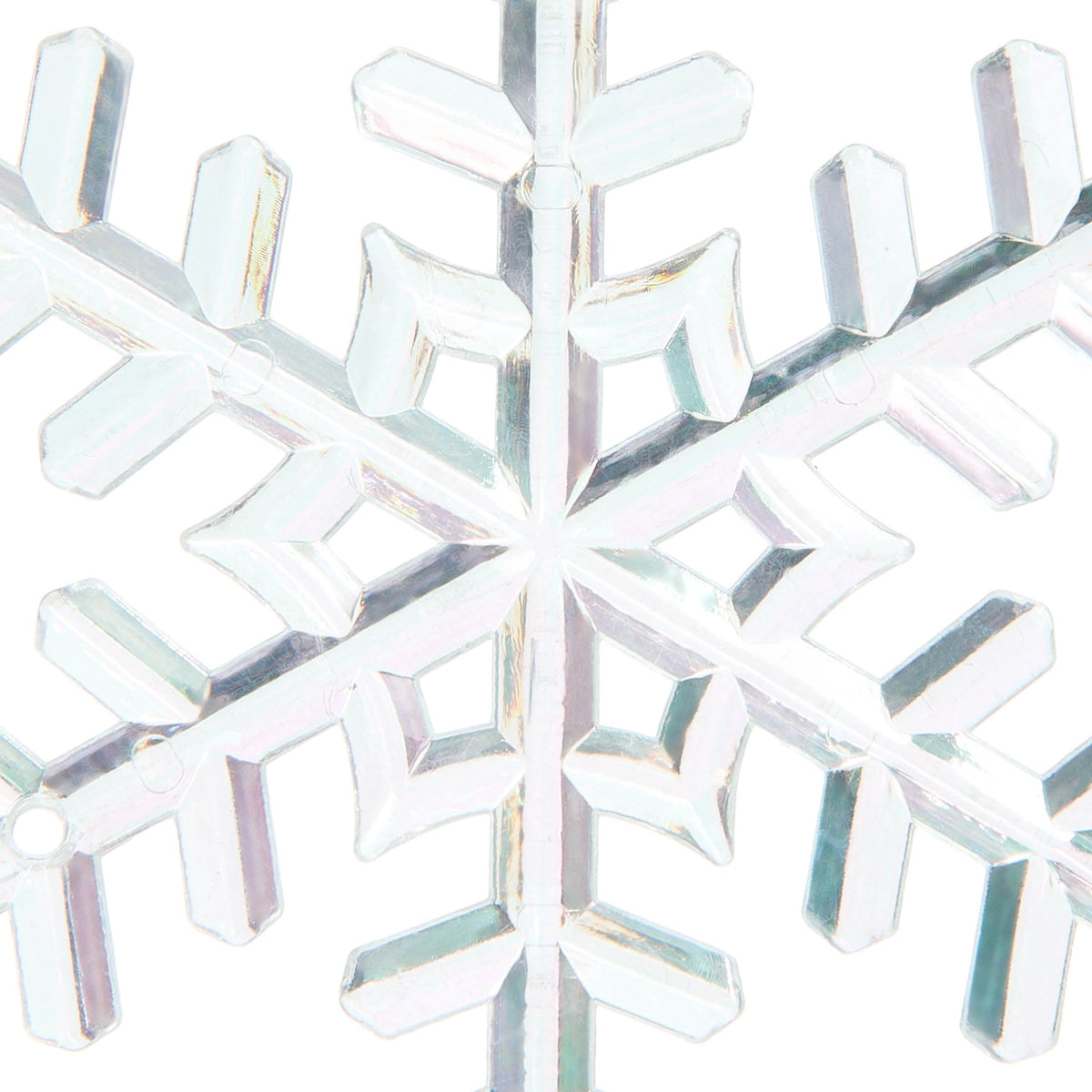 20-Count Pink Glitter Snowflake Christmas Ornaments, 3.9", by Holiday Time