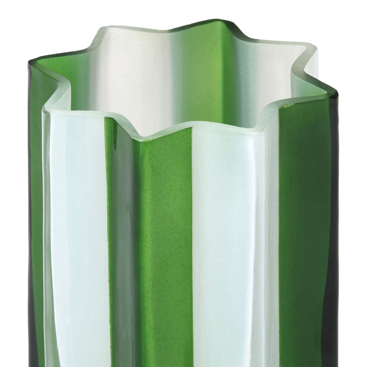 Green and White Glass Christmas Tealight Candle Holder, 4.5", by Holiday Time