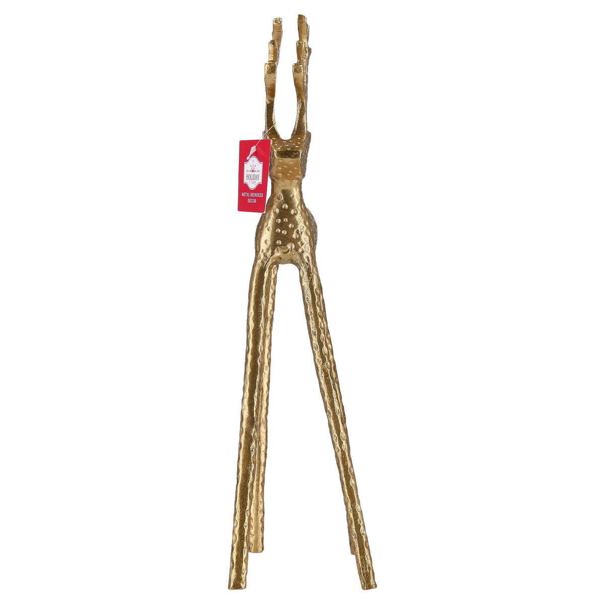 Metal Reindeer Christmas Decoration, Gold, 16", by Holiday Time