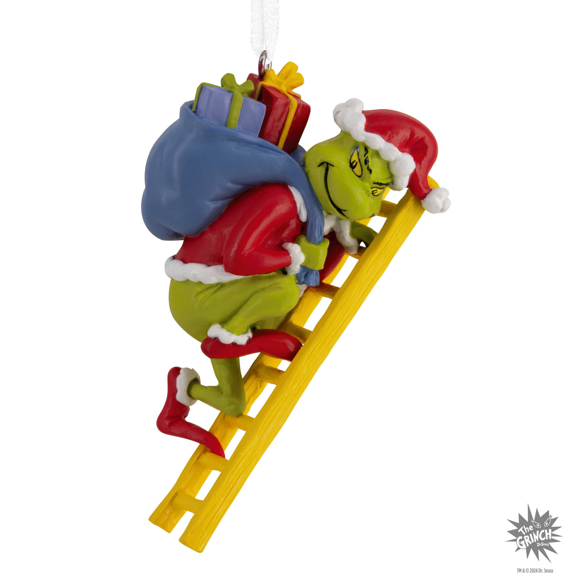 Hallmark Ornament (How The Grinch Stole Christmas! Grinch Ladder), 1 Count