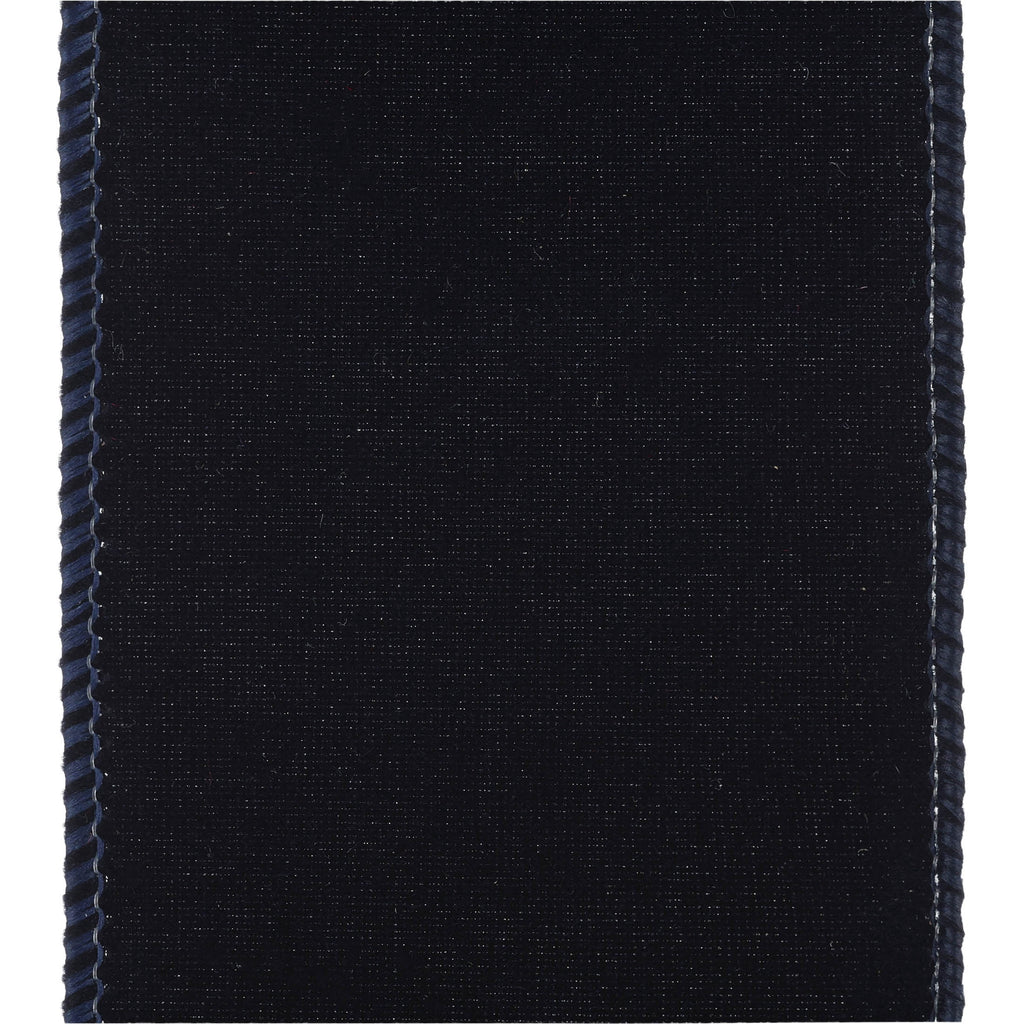 Navy Blue Velvet Christmas Ribbon, 2.5" x 25', by Holiday Time