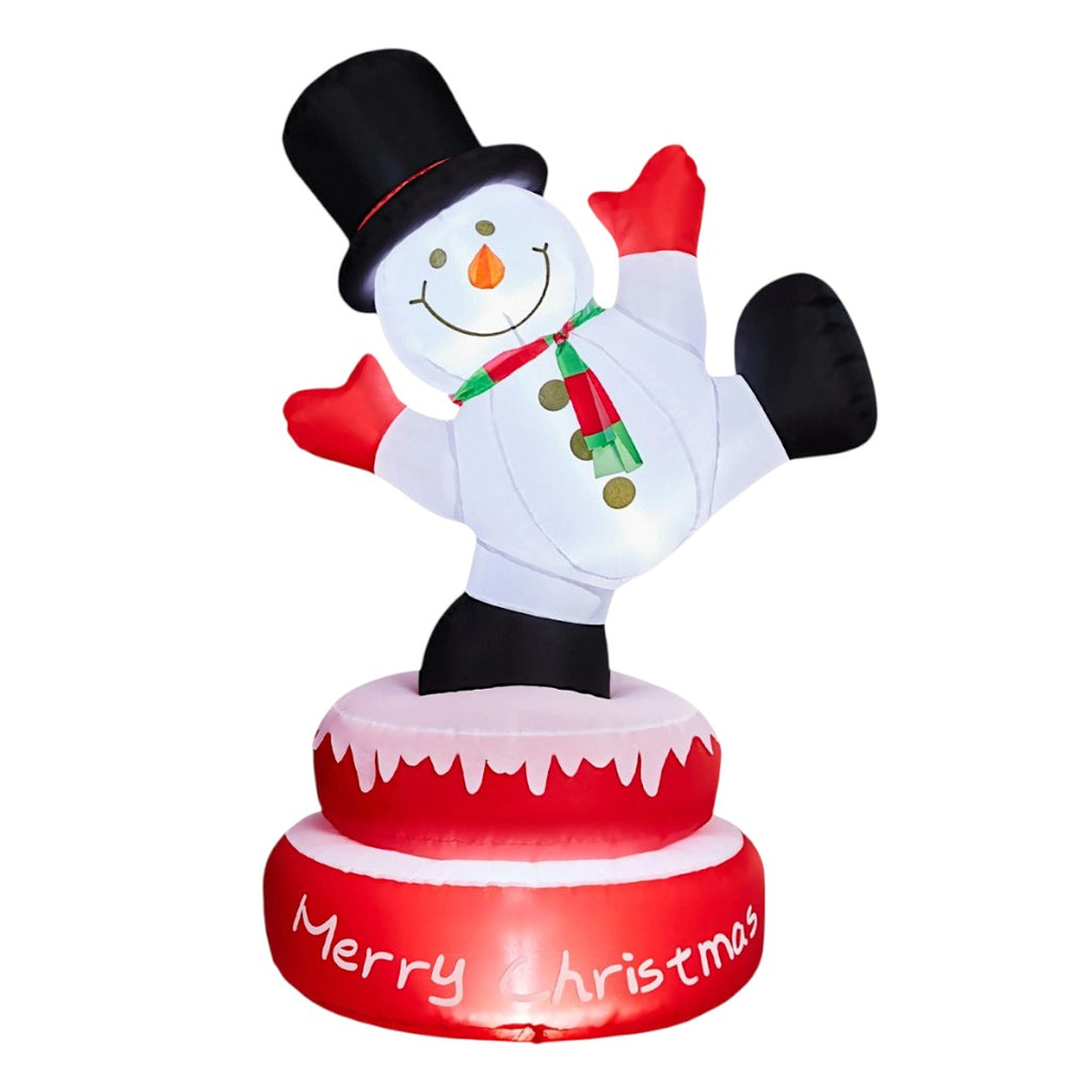 Tcbosik 12 FT Giant Christmas Inflatables Snowman Outdoor Yard Decorations, Blow up Snow Man with Black Hat, Built-in LED Light, Winter Outside Decor for Holiday Party Patio Garden Lawn