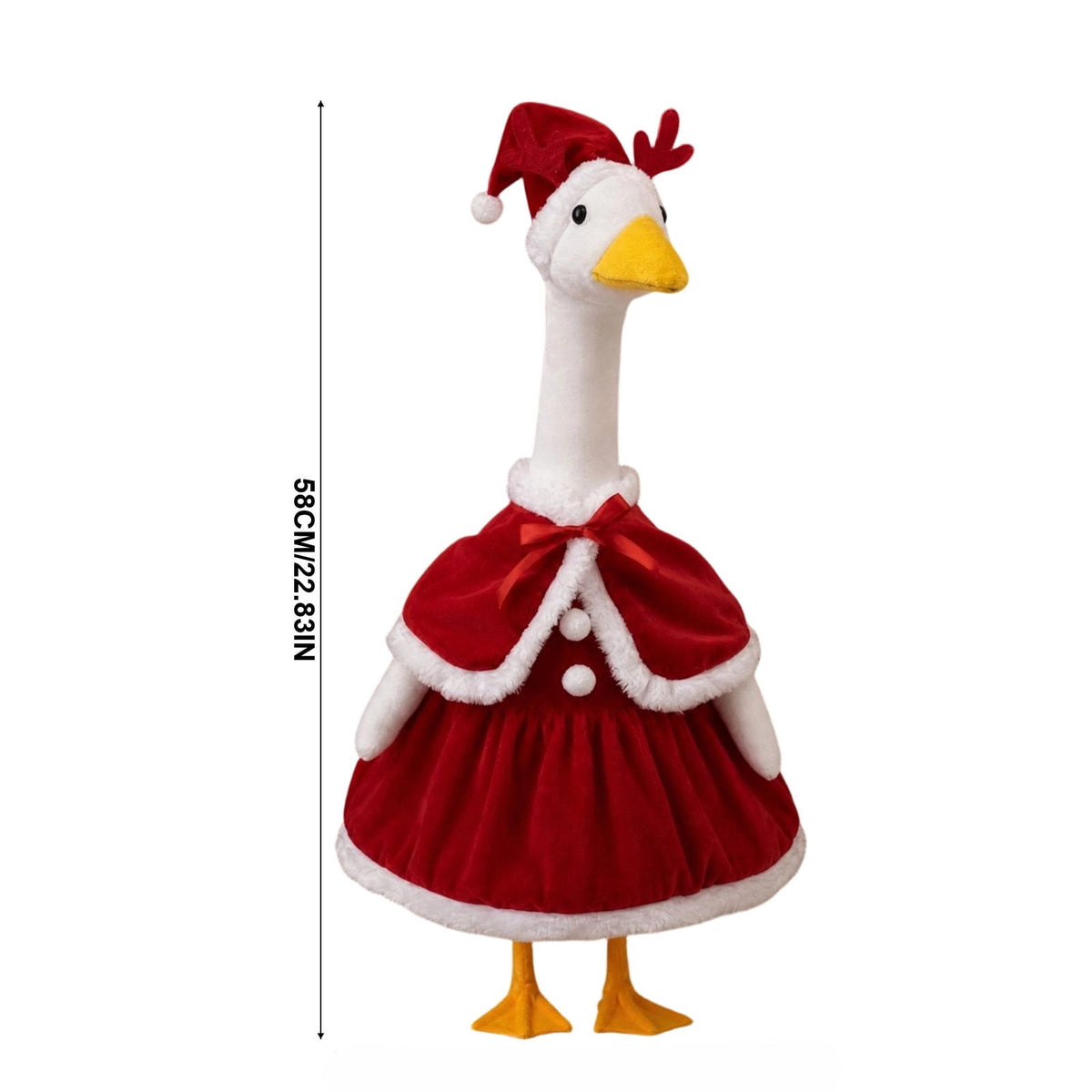 Lzobxe Porch Goose Clothes, Casual Style Lawn Yard Garden Decor for 23" High Cement or Plastic Geese, Goose Costume for All Season and Occasiona
