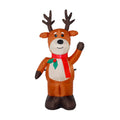 Multicolor Waving Reindeer Christmas Airblown Yard Inflatable, 4', by Holiday Time