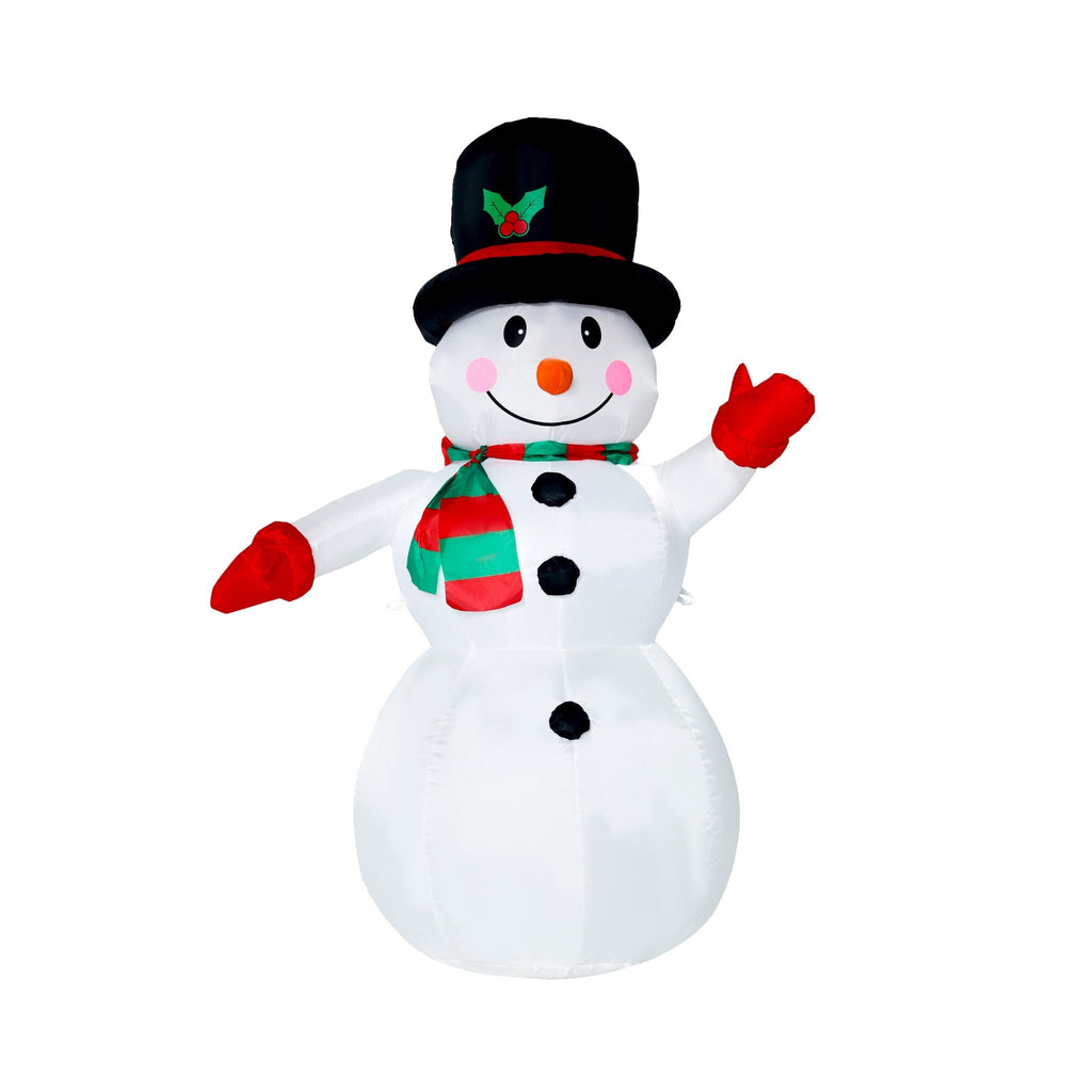 Multicolor Snowman Christmas Airblown Yard Inflatable, 4', by Holiday Time